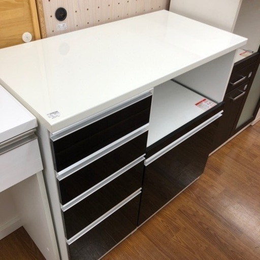 キッチンカウンター　ダークブラウン×ホワイト　21,780円