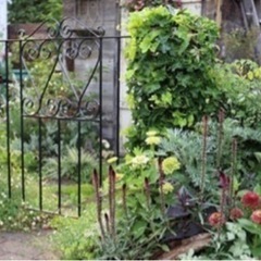 ①【アンティーク門扉お譲りします、配送可】更に枕木2本付、DIYやガーデニングされる方の画像
