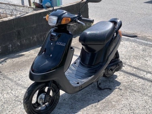 神奈川県藤沢市発。ヤマハ　アプリオ4jp 規制前2スト。オールブラックにチョイカスタム、フル整備済み。