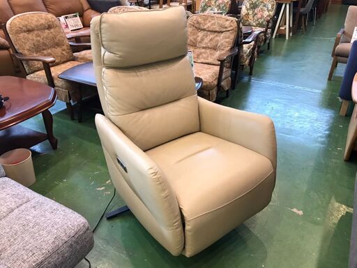 【愛品館八千代店】ニトリ　電動本革リクライニング　パーソナルチェア　LE01