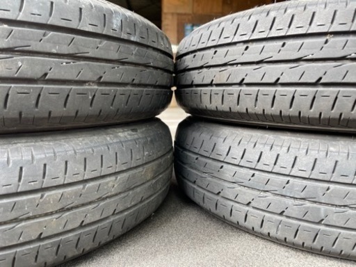 はめ替え工賃込み！145/80R13 BSエコピア中古4本セット！ムーブ、ワゴンRなど軽自動車