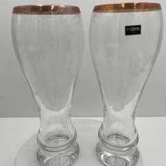 ‼️未使用品‼️HOYA クリスタル　パイントグラス　ビアグラス　金縁