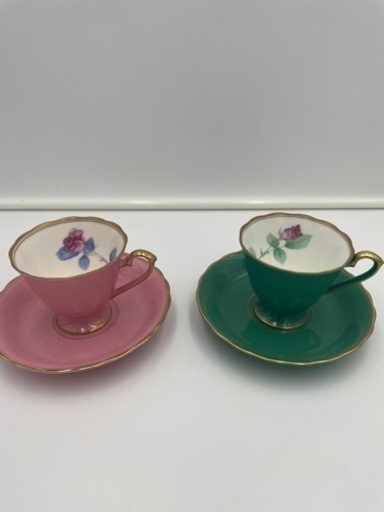 ‼️未使用品‼️香蘭社カップ&ソーサー　箱付き　ペア　セット