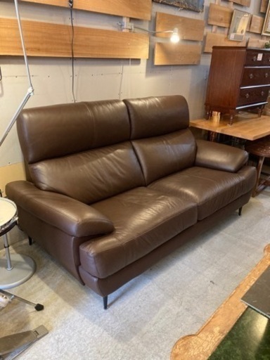 ニトリ 3人用 本革 ソファ Nポケット レザー 3P 3人掛け