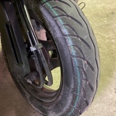 【売約済】実働 BT新品 バリ溝 スズキ CA1PA レッツ2 2スト原付 スクーター ブラック&ネイビー サイドスタンド付きの画像