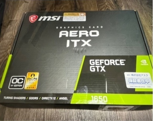 PCパーツ GeForce GTX 1650 AERO ITX 4G OC