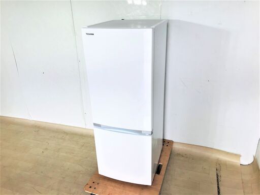 山口)下松市より　東芝　冷蔵庫　GR-P158S　2019年製　153Ｌ(冷蔵110Ｌ冷凍43Ｌ)　BIZKE29H