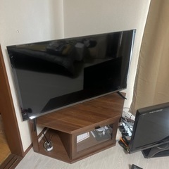 チューナレステレビ50㌅  地デジチューナ テレビ台セット