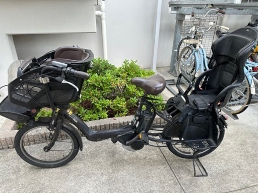 電動自転車　3人乗り　バッテリー2個　一部破損