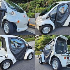 ☆超小型EV《 TOYOTAコムス B・COM 》デッキ仕様 後期型 ホワイトパール キャンバスドア 3.6万km台☆東京都大田区【下取OK】の画像