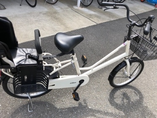 (交渉中)子乗せ自転車　クリーム色