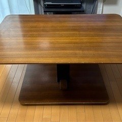 ダイニングテーブル　昇降式　W1200xD800xH560〜710mm