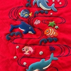 Printstar-プリントスター　沖縄Ｔシャツ もこもこプリントのイルカ　クマノミの画像