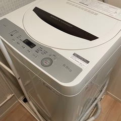【予約済】シャープ SHARP 洗濯機 2018年製 全自動洗濯機 5.5kg ホワイトES-GE5B-T 縦型 の画像