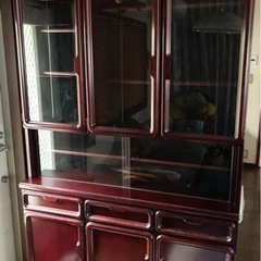 昭和食器棚 当時15万弱の品！2つに分解可
