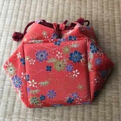 巾着（ちりめん）の画像