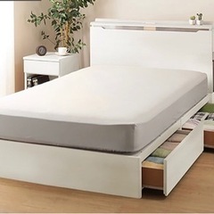 最終値下げ！新品未使用！ニトリ ダブルベッドフレーム コンソン 深型