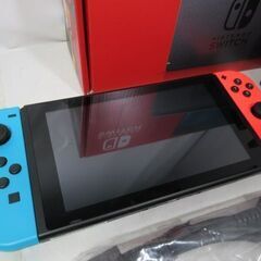 1ヶ月保証/スイッチ/Switch/ネオンカラー/SDカード・箱付き/本体/任天堂/Nintendo/HAC-001/HAD-S-KABAA/美品/良品/中古品/JKN5410/の画像