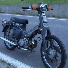 スズキ　バーディ50 カスタム車　旧車　コブラシート　マッドカラー