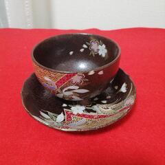 新品未使用　美濃焼　栄楽窯　茶器5客セット　急須　湯呑み　陶器　桜蝶柄の画像
