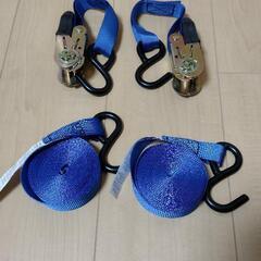 ラチェット式タイダウンベルト4.5m　2本1セット