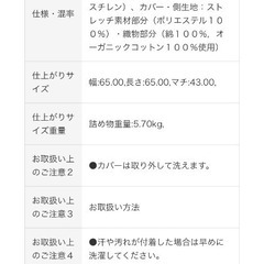 値下げ★無印良品 人をダメにするソファ 禁煙20代数年女性使用の画像
