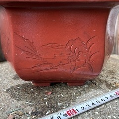 ②植木鉢。