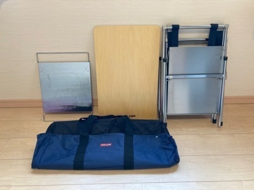 【美品】ユニフレーム　キッチンスタンドⅡ　センターラック　木製天板　収納袋　UNIFLAME