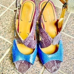 サンダル 値下しました☆ナインウエスト NINE WEST ピンヒール　夏物靴の画像