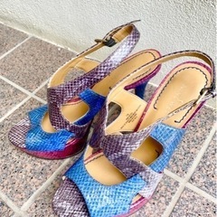 サンダル 値下しました☆ナインウエスト NINE WEST ピン...