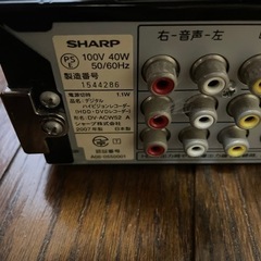 SHARP AQUOS DVDレコーダーの画像