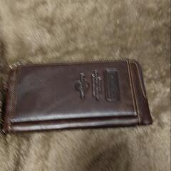 【新品】レザー 本革 ２つ折り長財布の画像