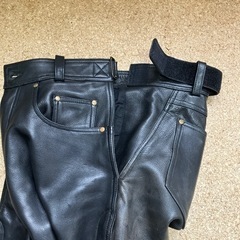 決まりました。バイク牛本革パンツ　ラフ&ロードの画像