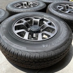 ジムニーシエラ純正タイヤ　4本＋スペアタイヤ ジムニーシエラ純正タイヤ&ホイール4本、スペアタイヤの5本セット