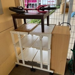 不用品処分　棚、机等