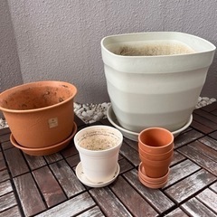 【あげます】プランターポット　植木鉢