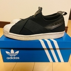 決まりました★adidas スーパースター　スリッポン　黒の画像