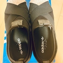 決まりました★adidas スーパースター　スリッポン　黒の画像