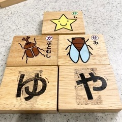 【木製】ひらがな積み木/あいうえお/知育玩具/五十音全て揃っています/エド・インターの画像