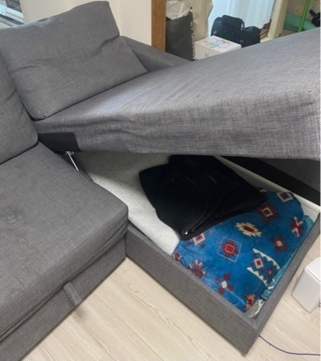 FRIHETEN IKEA ソファ　フリーヘーテン コーナーソファベッド 収納付き，スキフテボーダー 
