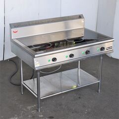 ≪yt697ジ≫ マルゼン/Maruzen 4口IHテーブル MIT-127 5kw/2口/三相200V 2kw/2口/単相200V 先バラ/動作未確認/現状品 50505-08の画像