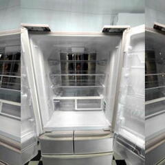 シャープSHARP 6ドア ノンフロン冷凍冷蔵庫 440L 動作品 SJ-XF44A-C