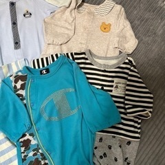 【無料で差し上げます！】ベビー服　新生児用ロンパース　6点セットの画像