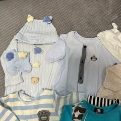 【無料で差し上げます！】ベビー服　新生児用ロンパース　6点セットの画像