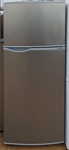 SHARP 2ドア冷蔵庫 SJ-H13E-S 2019年製　ag-ad198