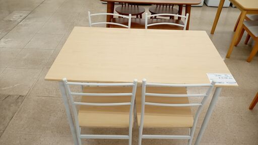 ★ジモティ割あり★  ダイニングセット ナチュラルベージュ H75×D69.5×W110 クリーニング済み TJ965