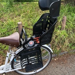 自転車後部のチャイルドシート