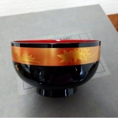 【新品未使用】宝木宝寿汁椀 会津ぬ里 天然木加工品 お椀 5個の画像