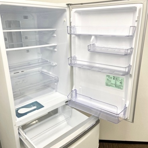 激安‼️製氷機能搭載 370L 15年製MITSUBISHI3ドア冷蔵庫MR-C37Z-W?05504