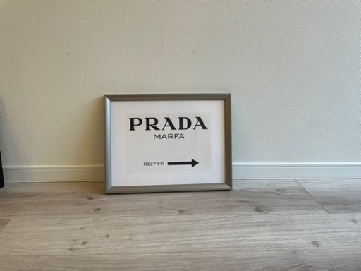 PRADA プラダ　IKEA  シルバーフレーム　フォト　額縁　額絵